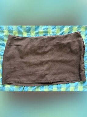 Classic Brown Women's Mini Skirt